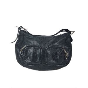Vintage Ted Baker Black Soft Washed Leather Women's Bag